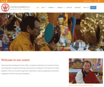 Padmasambhavameditationcenter.org(Padmasambhava Meditation Center) Screenshot