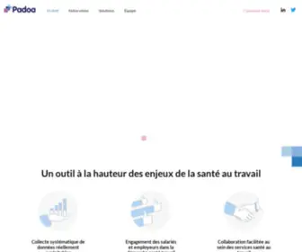 Padoa.fr(Le logiciel dédié à la santé au travail) Screenshot