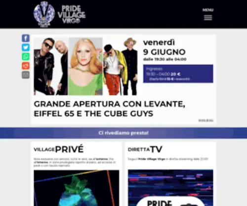 Padovapridevillage.it(Dal 9 giugno al 9 settembre 2023 torna la sedicesima edizione del Pride Village Virgo) Screenshot