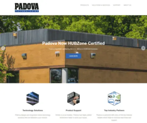 Padovatech.com(Padova Technologies) Screenshot