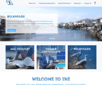 Padreislespoa.net(Padre Isles Property Owners Association) Screenshot