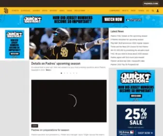 Padres.com(Official San Diego Padres Website) Screenshot