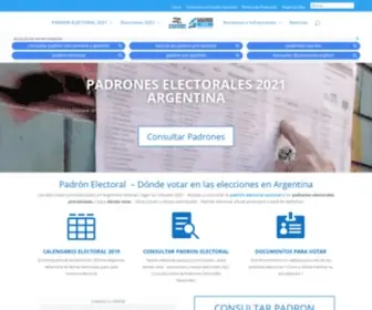 Padronelectoral.org(Consultar padrones electorales) Screenshot