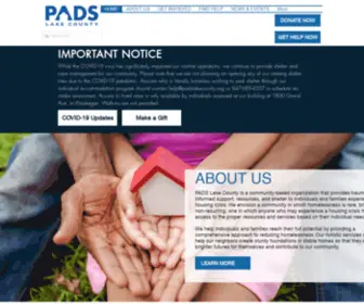 Padslakecounty.org(PADS Lake County) Screenshot