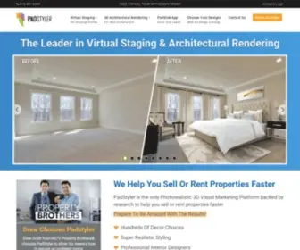 Padstyler.com(Virtual Home Staging) Screenshot