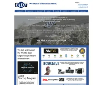 Padtinc.com(Phoenix Analysis & Design Technologies (PADT)) Screenshot