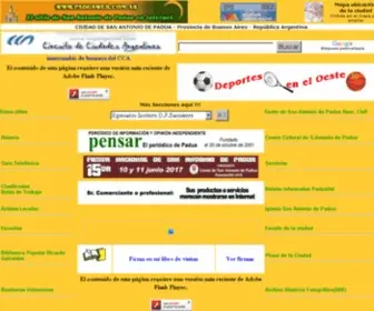 Paduaweb.com.ar(El Sitio de San Antonio de Padua en Internet) Screenshot