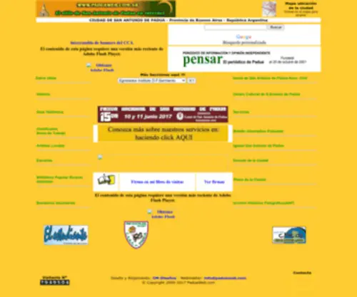 Paduaweb.com(El Sitio de San Antonio de Padua en Internet) Screenshot