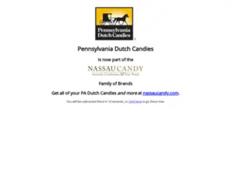 Padutchcandies.com(Pennsylvania Dutch Candies is now part of Nassau Candy) Screenshot