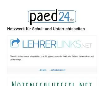 Paed24.de(Netzwerk für Schul) Screenshot