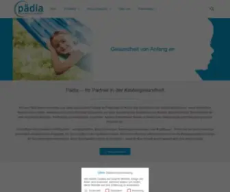 Paedia.de(Produkte für Kindergesundheit) Screenshot