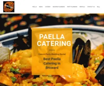 Paellasandtapasflorida.com(Paella Catering Fort Lauderdale) Screenshot