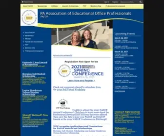 Paeop.com(PA Association of Educational Office Professionals) Screenshot