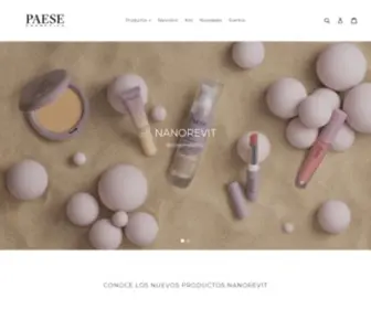 Paesecosmetics.com.mx(Paese México) Screenshot