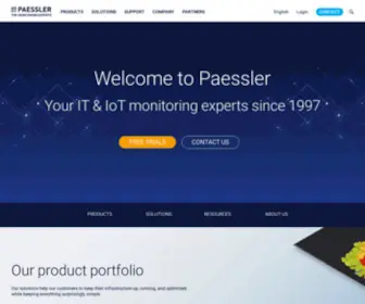 Paessler.com(The Monitoring Experts) Screenshot