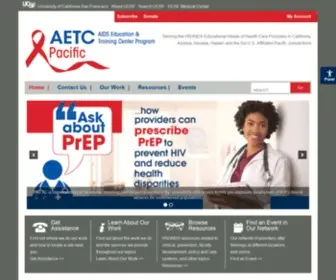 Paetc.org(Serving the HIV/AIDS Education Needs of the Pacific Area) Screenshot