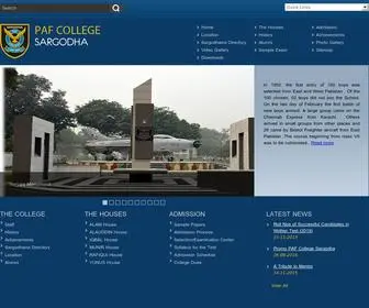 Pafcollegesargodha.com(PAF Public School Sargodha) Screenshot