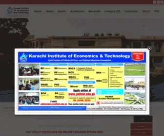 Pafkiet.edu.pk(Paf-karachi institute of economics & technology) Screenshot