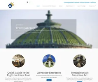 Pafoic.org(Pennsylvania Freedom of Information Coalition) Screenshot