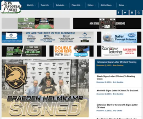 Pafootballnews.com(Front Page) Screenshot