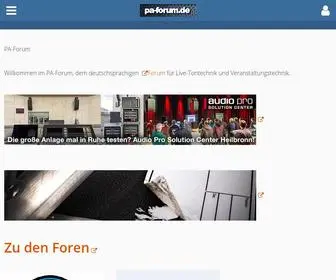 Paforum.de(Diskussionsforum für PA) Screenshot