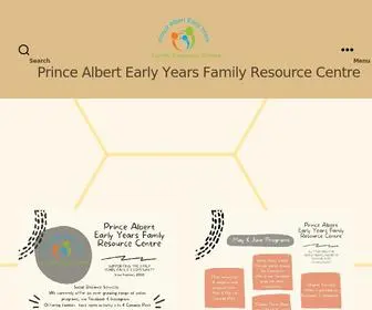 Pafrc.ca(Prince Albert Early Years Family Resource Centre) Screenshot
