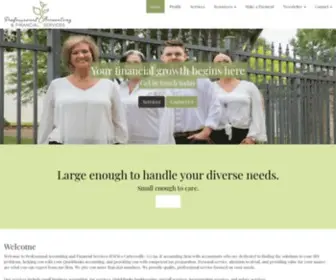 Pafsinc.com(Professional Accounting Services) Screenshot