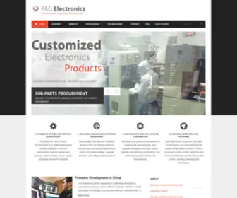 Pag-Electronics.com(Electronic Product Development) Screenshot