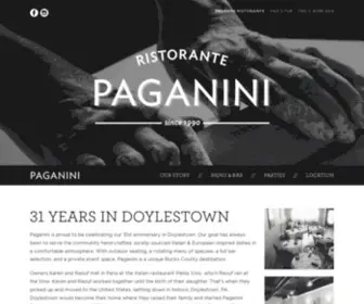 Paganinidoylestown.com(Paganini Ristorante // Doylestown) Screenshot