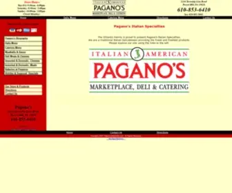 Paganosdeli.com(Pagano's Italian Specialties deli drexel hill pa 19026) Screenshot