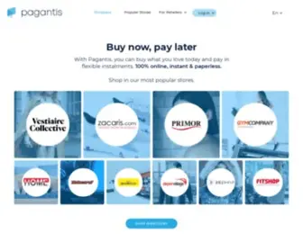 Pagantis.com(Buy now) Screenshot