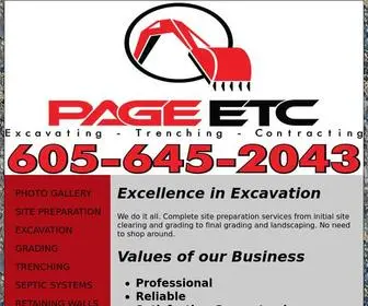 Page-ETC.com(Experts in Excavating) Screenshot