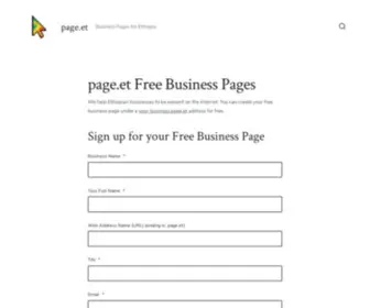 Page.et(Business Pages for Ethiopia) Screenshot