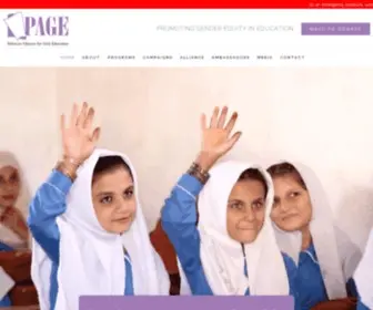 Page.org.pk(Pakistan Alliance for Girls Education) Screenshot