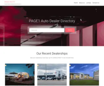 Page1Auto.com(PAGE1AUTO) Screenshot