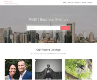 Page1Biz.com(Ultimate Business Directory) Screenshot