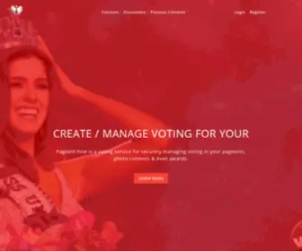 Pageanthive.com(Contests) Screenshot