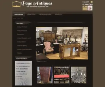 Pageantiques.com.au(Page Antiques) Screenshot