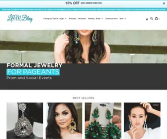 Pageantjewelry.com(Pageant and Prom Earrings) Screenshot