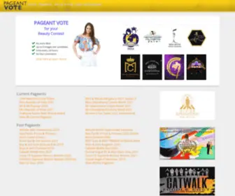 Pageantvote.com(Pageant Vote International) Screenshot