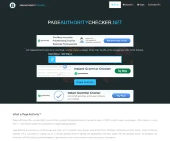 Pageauthoritychecker.net(Moz Page Authority Checker) Screenshot