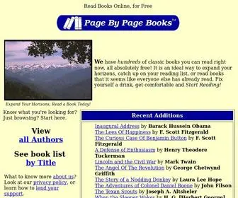 Pagebypagebooks.com(Page By Page Books) Screenshot