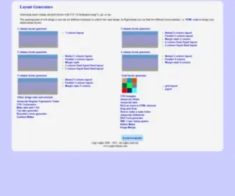 Pagecolumn.com(Layout generators) Screenshot
