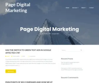 Pagedigitalmarketing.com(Austin TX SEO) Screenshot