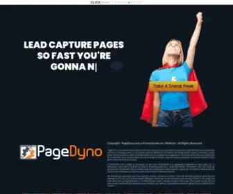 Pagedyno.net(Awesome Landing Pages Fast) Screenshot