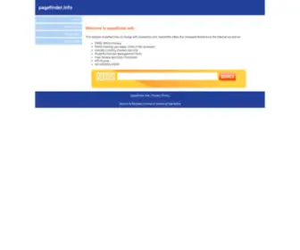Pagefinder.info(Welcome to) Screenshot