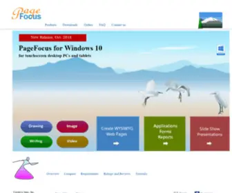 Pagefocus.com(The software for every day use) Screenshot