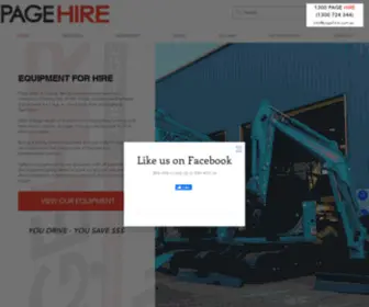 Pagehire.com.au(Page Hire) Screenshot