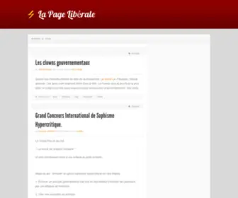 Pageliberale.org(La Page Libérale) Screenshot