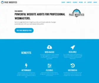 Pagemodified.com(Powerful website audits for professional webmasters) Screenshot